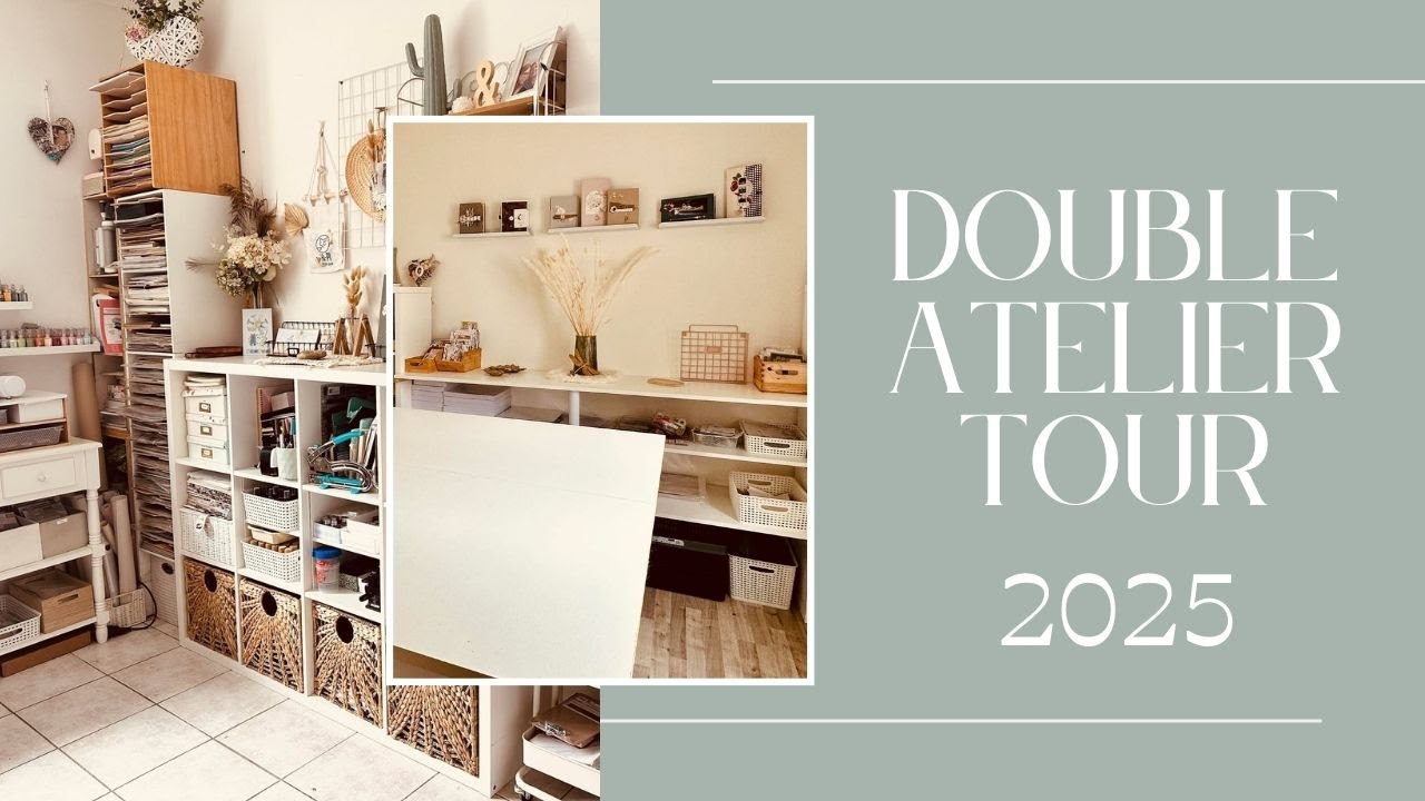 Visite de mon double atelier de scrapbooking