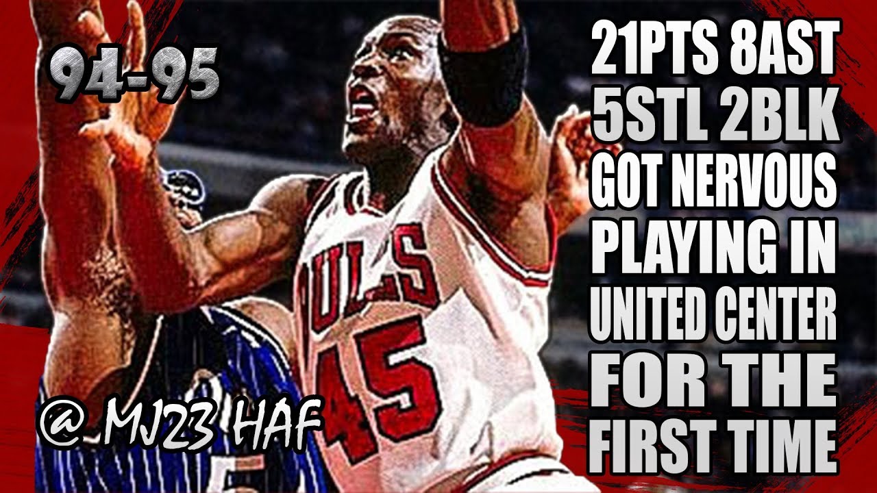 Michael Jordan Highlights vs Magic (1995.03.24) - 21pts, First Time Playing in United Center!