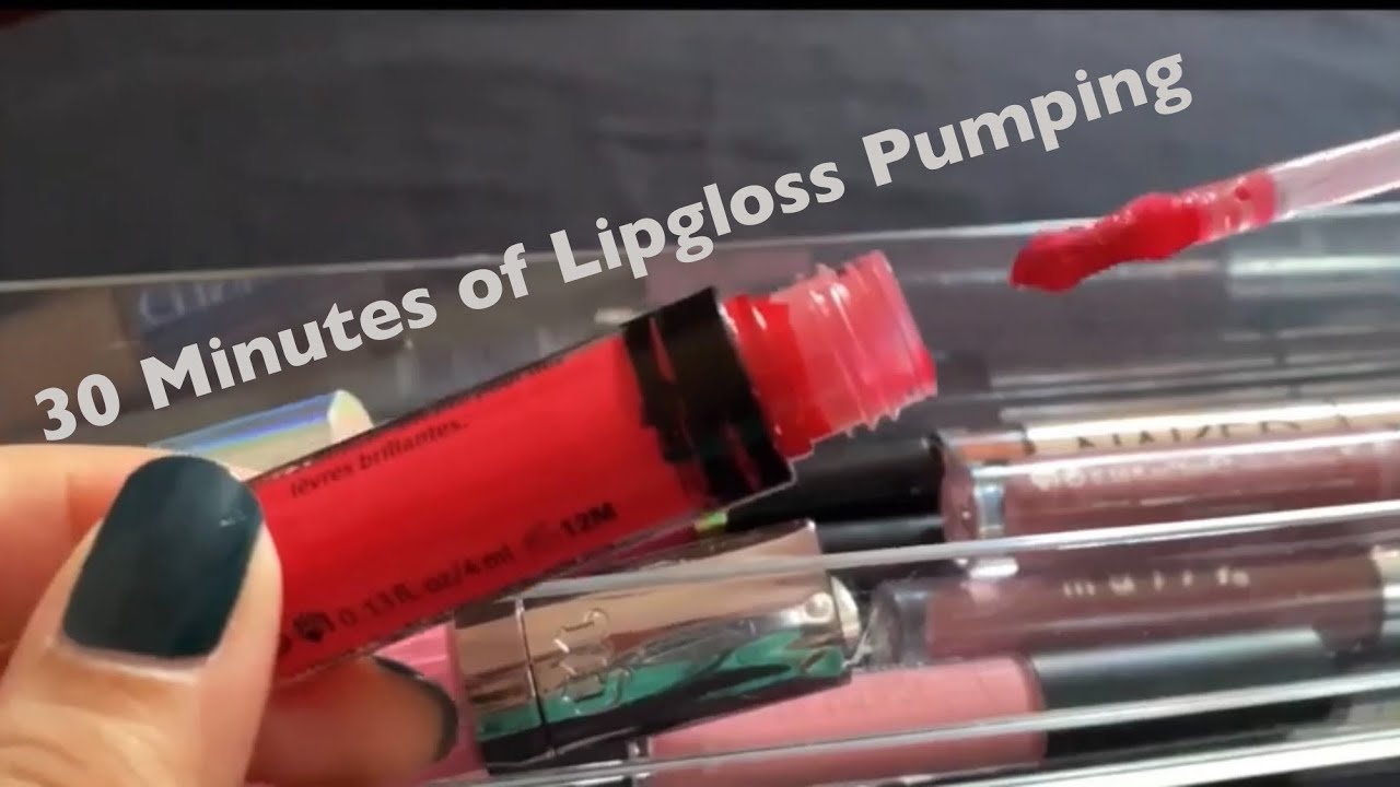 ASMR | 30 Minutes of Lipgloss Pumping | No Talking | No Tapping