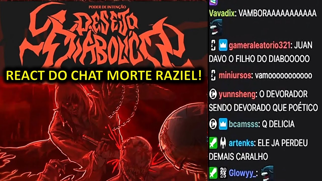 CHAT DO RPG REAGE JUAN OUVE O DIABO E DEVORA O RAZIEL EP 9!!! (HEXATOMBE)