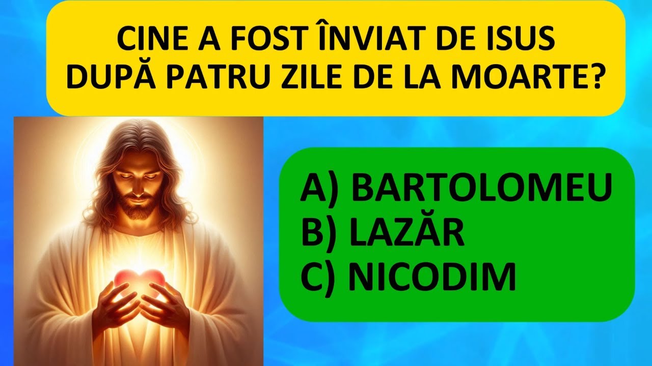 Tot ce nu știai din viața lui ISUS! Test de cultură generală #isus #dumnezeu #culturagenerala