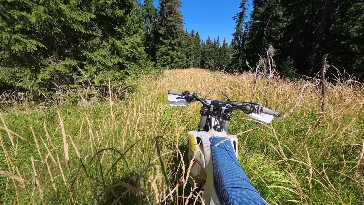 Trail Riding with My Husqvarna in the Rhodope Mountains – Peak Climb through Tall Grass