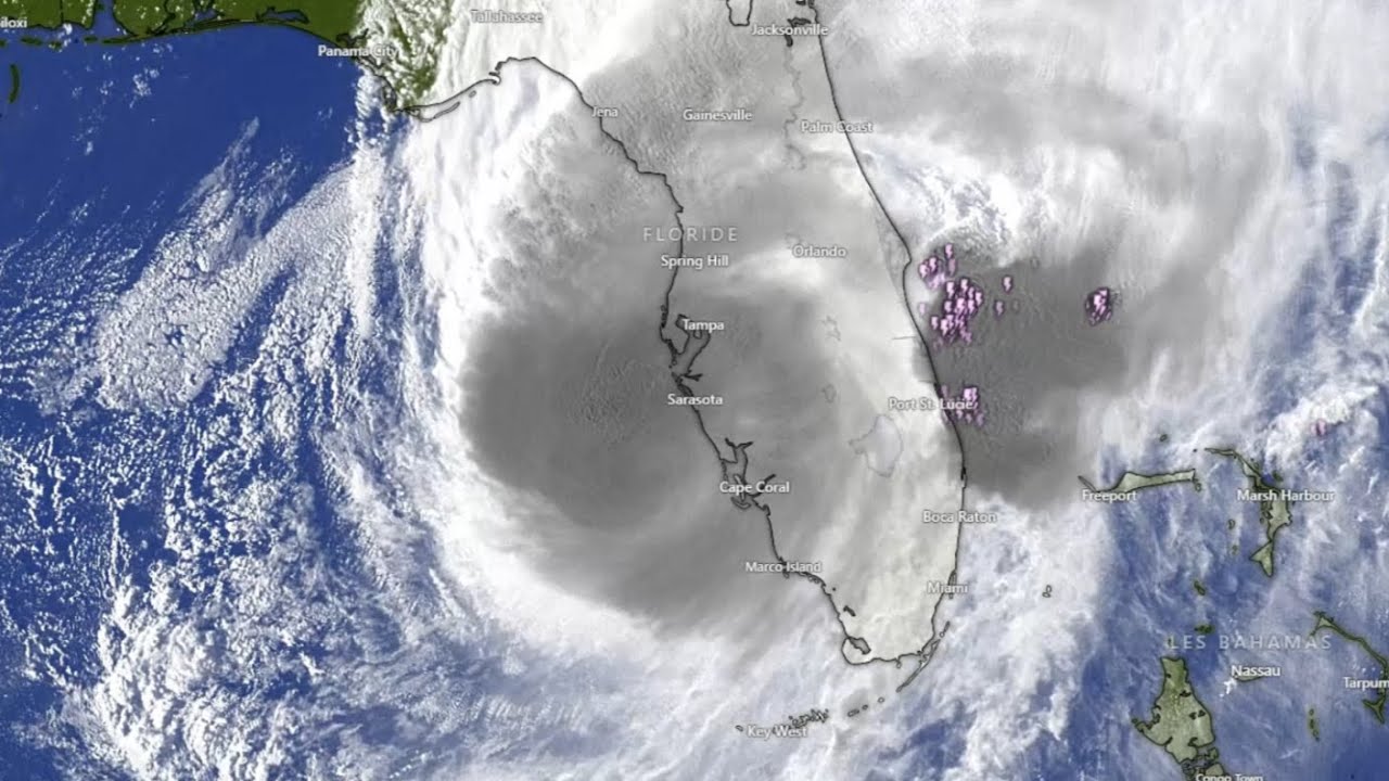 images de l'ouragan Milton en Floride près de Tampa Vue caméras ⚡🌊🌀