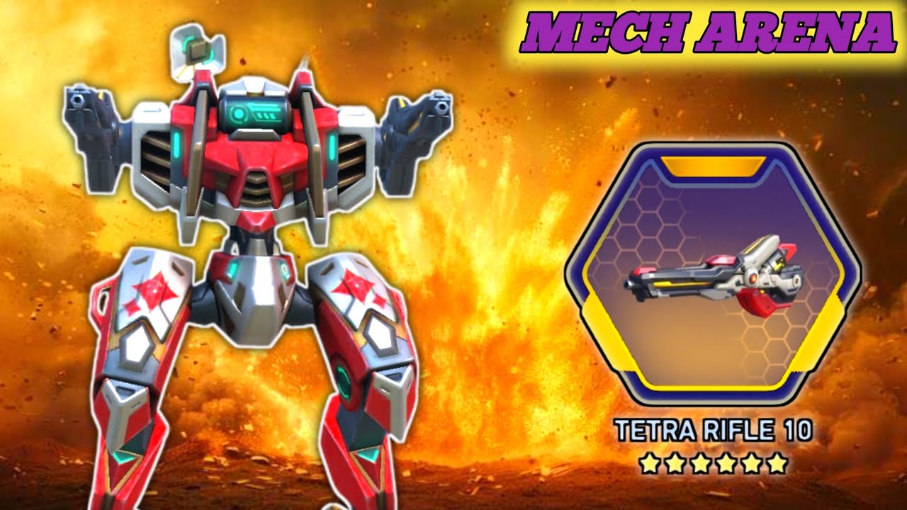 Stargazer Orion with Dual Tetra Rifle 10 Gameplay - Mech Arena