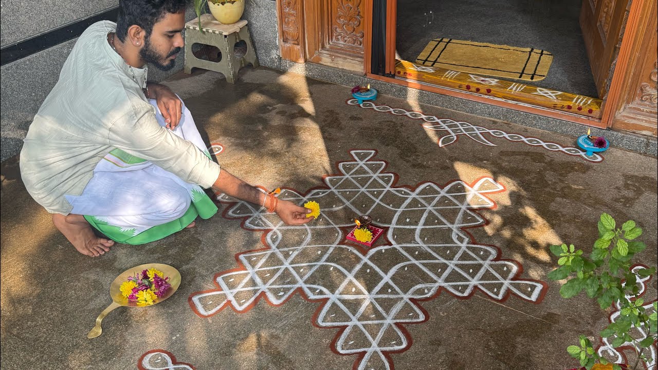Day 12 dhanurmasam #muggulu #kolam #margazhi #rangoli Andal divya thiruvadigale sharanam 🙏🏻