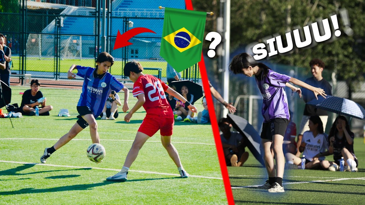谁说校园女足不会过人？桑巴系球手横空出世！| Uni Women's Player goes CRAZY? Xinjiang Baller COOKS Everyone! 1v1 for ￥1000