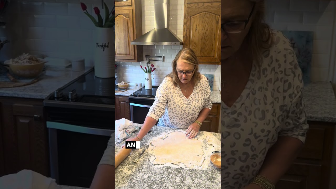 Making homemade noodles