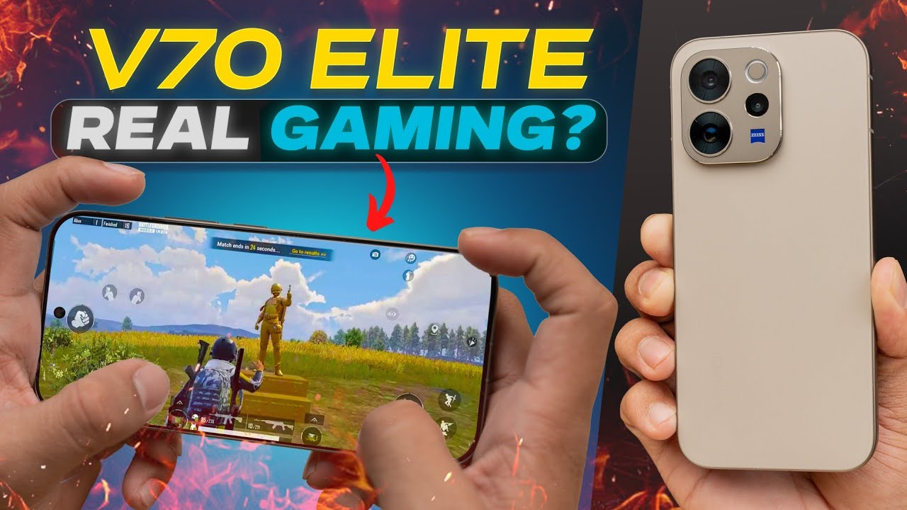 Vivo V70 Elite Extreme Gaming Test | Vivo’s New Performance Beast? 🔥