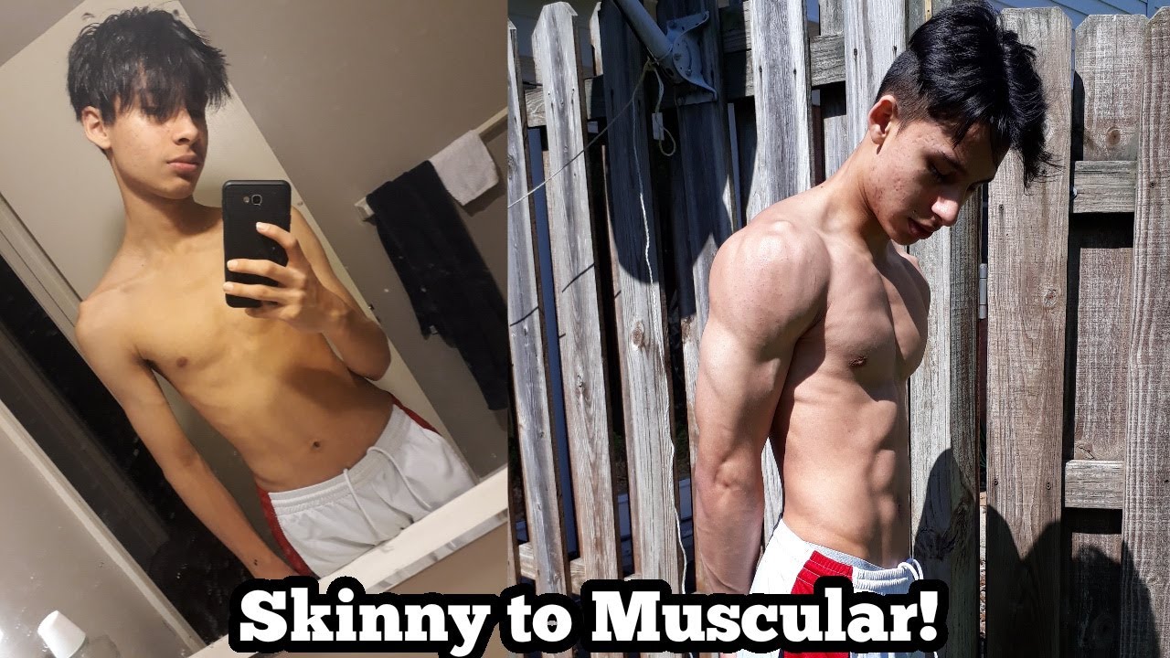 1 Year CRAZY Transformation At Home! | Skinny to Muscular (17 years old)