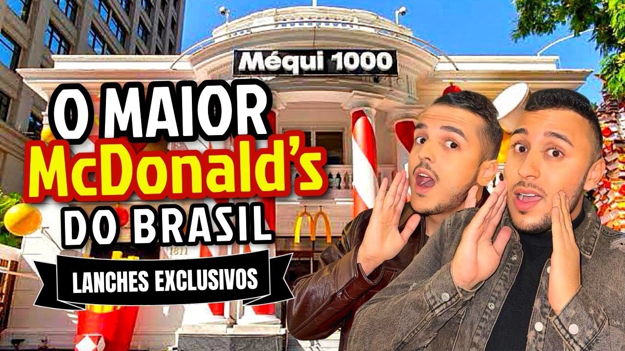 O MAIOR McDonalds do BRASIL! Mequi Mil - Av Paulista