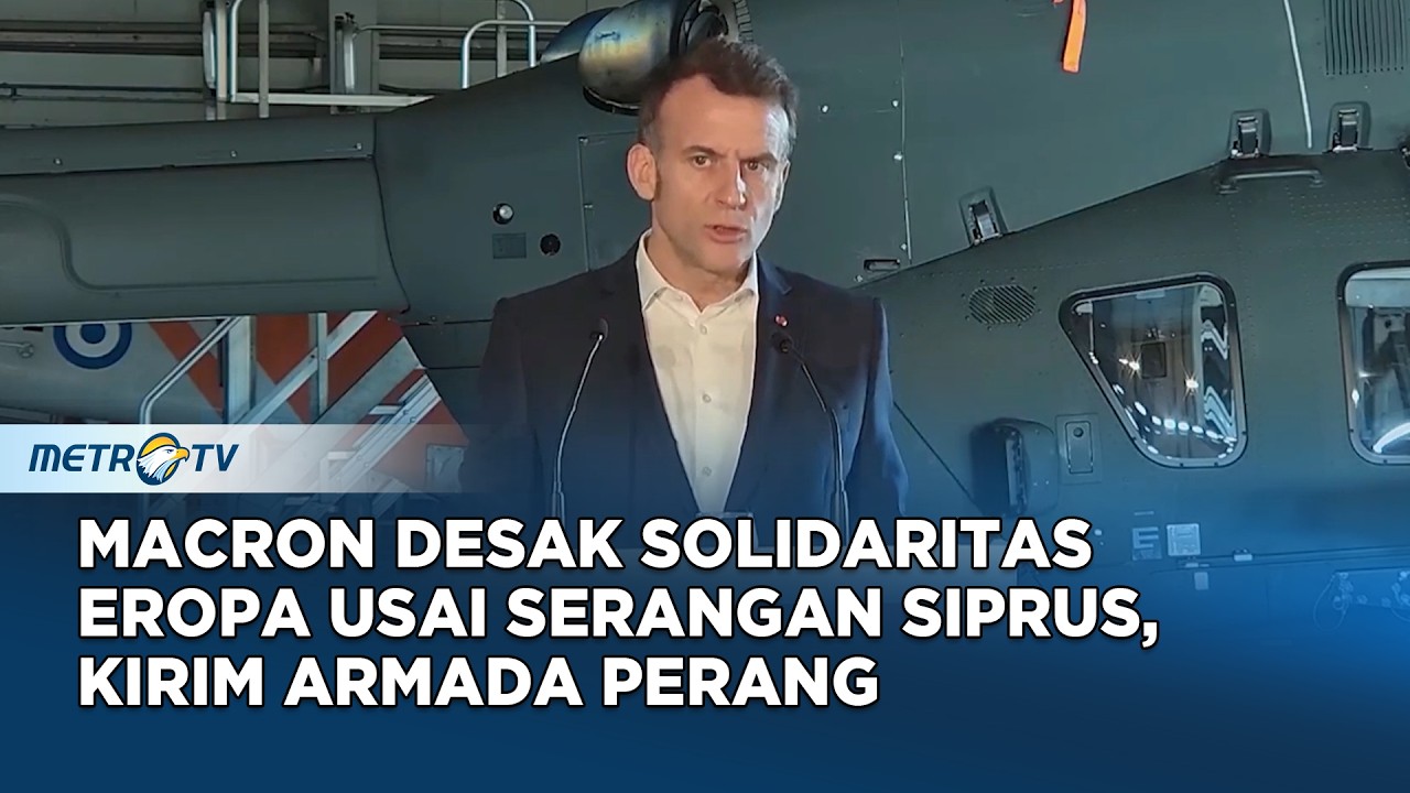 Macron Kirim Armada Perang Usai Serangan Drone di Siprus