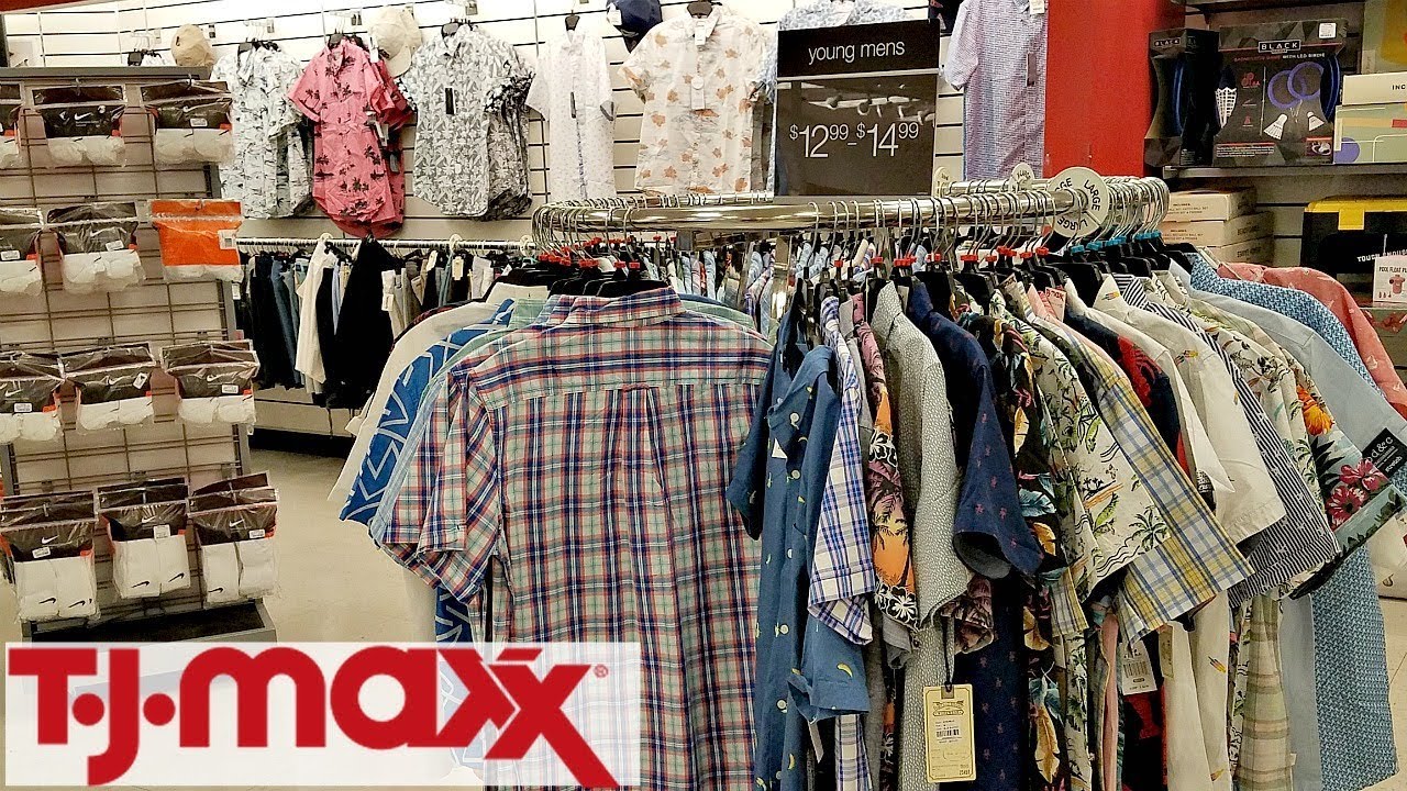 SHOP WITH ME TJ MAXX MENS YOUNG MEN'S CLOTHING WALK THROUGH VOLCOM POLO GROOMING WALK THROUGH  2018