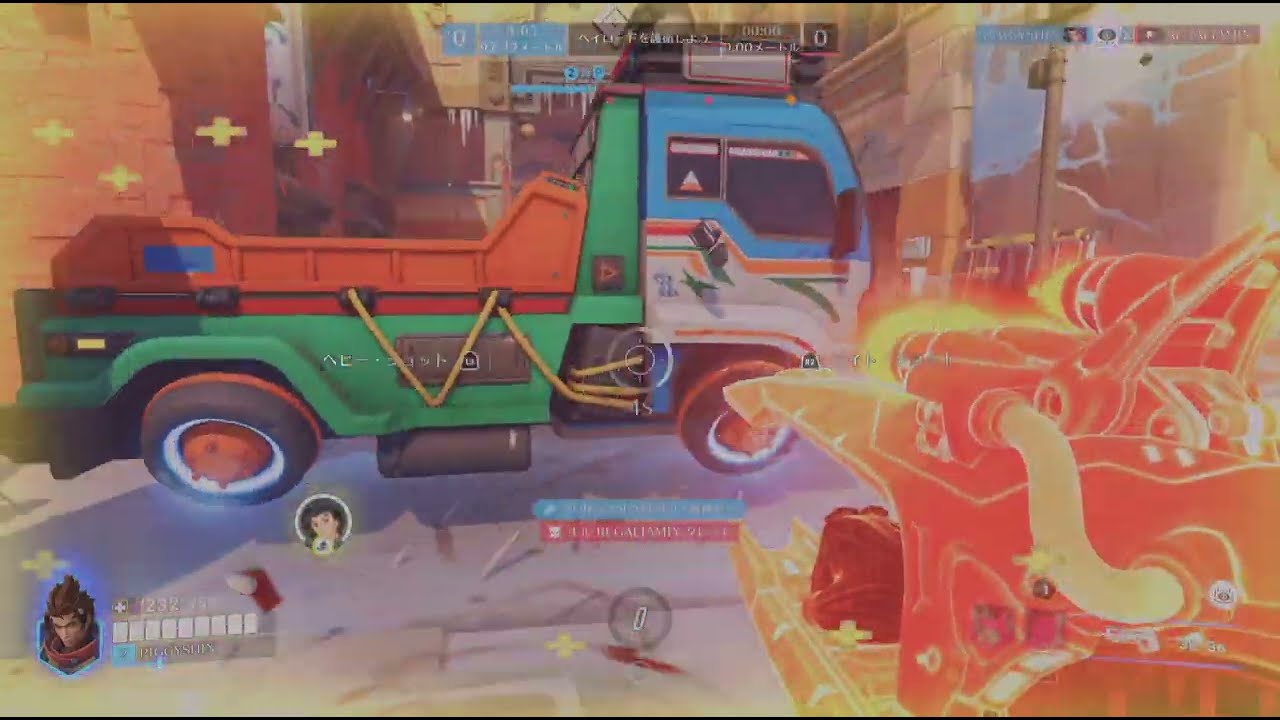 Overwatch　ライバルプレイ　エスコート　SHAMBALI MONASTERY　DPS全然回って来なくてようやく認定戦終了😂しかしエムレの火力たっけぇのよ💪🏾