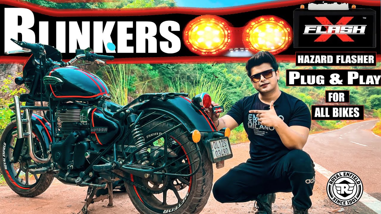 Hazard Flasher/Indicator Blinkers for all the Royal Enfield Bikes | Meteor 350, Hunter 350, Classic