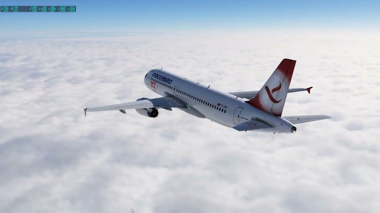 xplane 12 4 0 test ATC en croisière AVEC a320 CEO Toliss partie 2