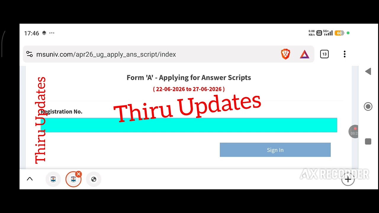 MS University UG April 2026 Result Published Today !! 