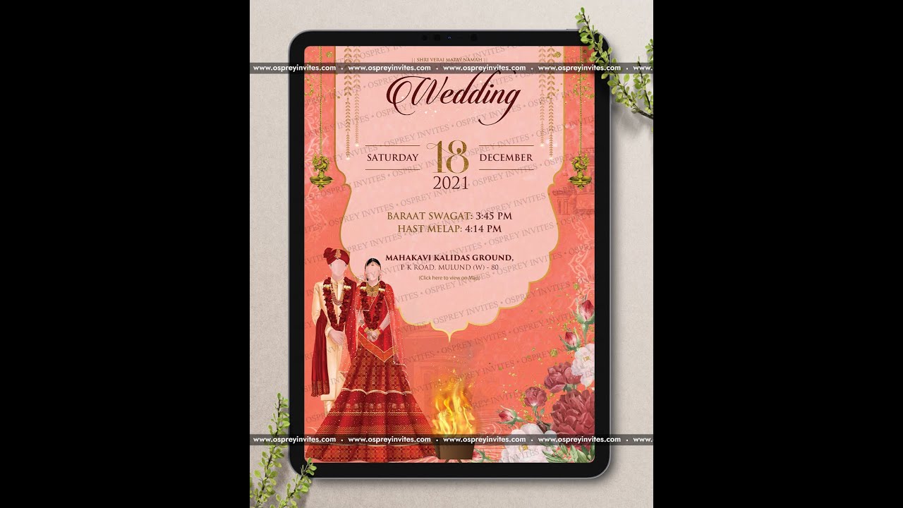 The Priceless Patina | Osprey Invites | Digital wedding trending invitation