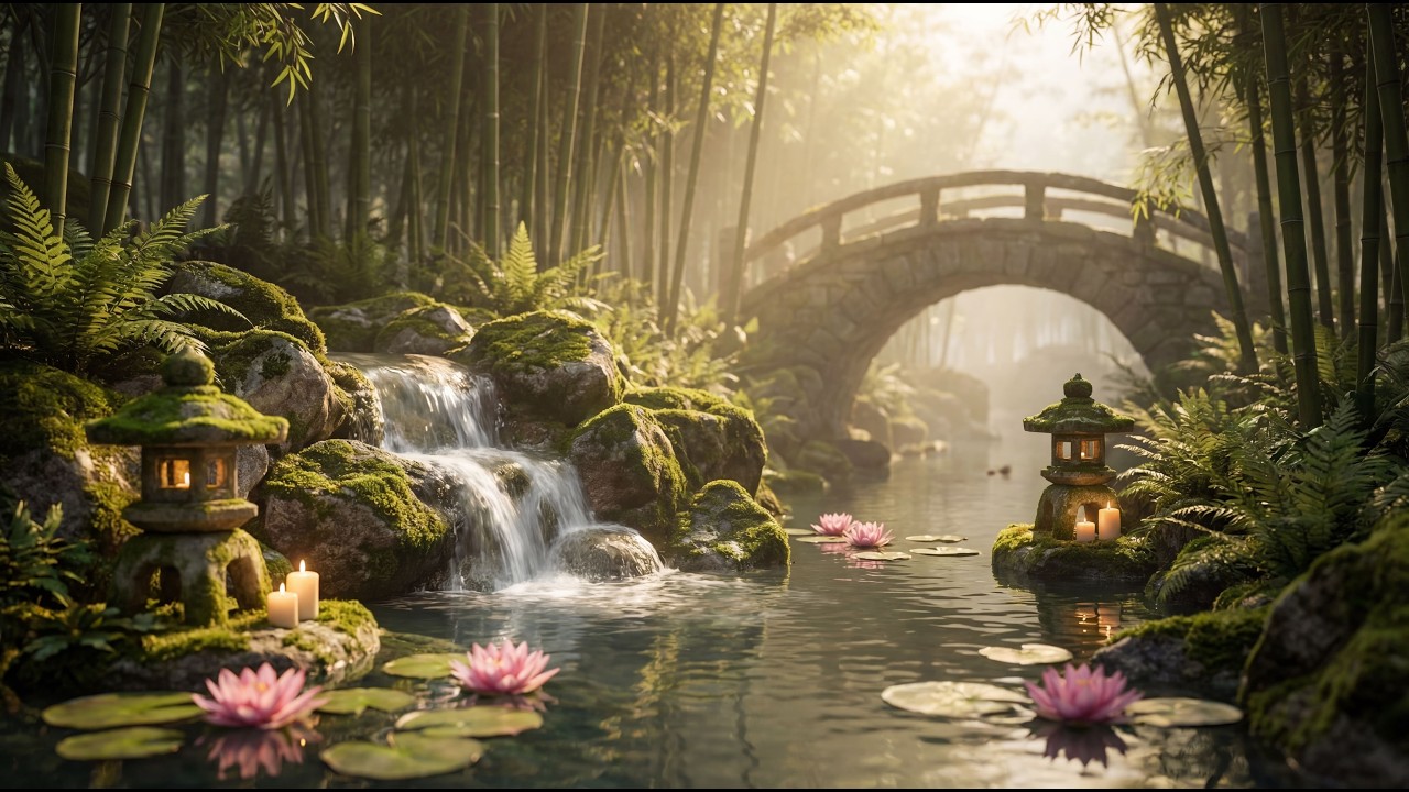 Relaxing Music Relieves Stress, Anxiety and Depression , Flowing Water & Bird Songs | Deep Sleep