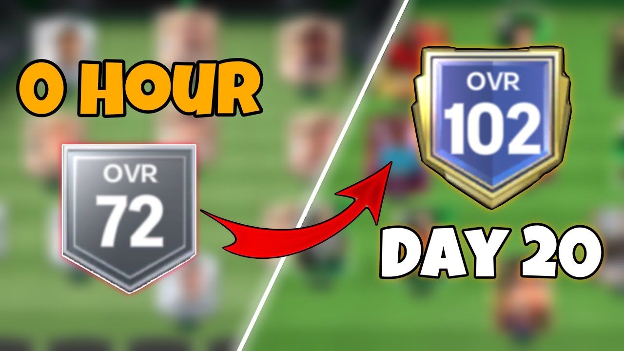 📈 ПОВЫШЕНИЕ ОБЩЕГО РЕЙТИНГА с 72 до 102 за 21 день (бесплатно) в FC Mobile!