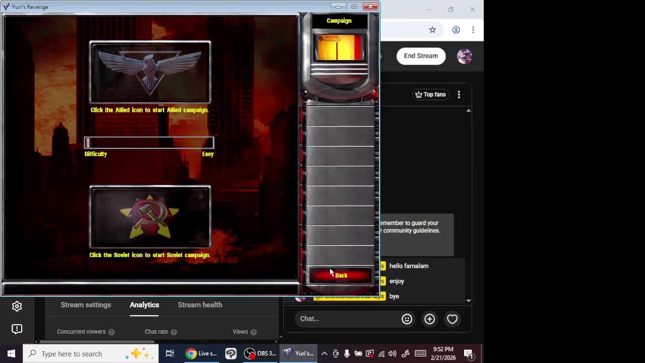 Pororin Draws and Plays Live Stream - Red Alert 2 Yuri's Revenge