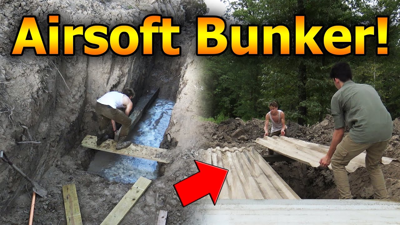 Digging WW1 Trenches and Airsoft BUNKER!
