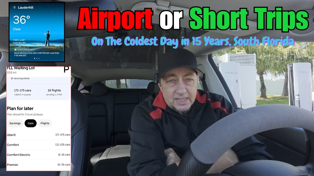 Tesla Uber Strategy: Airport or Short Trips? (Cold Weather Stress Test)