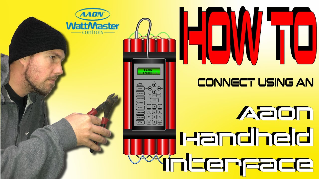 HVAC: How to connect with an Aaon Handheld interface for Orion Wattmaster controls.