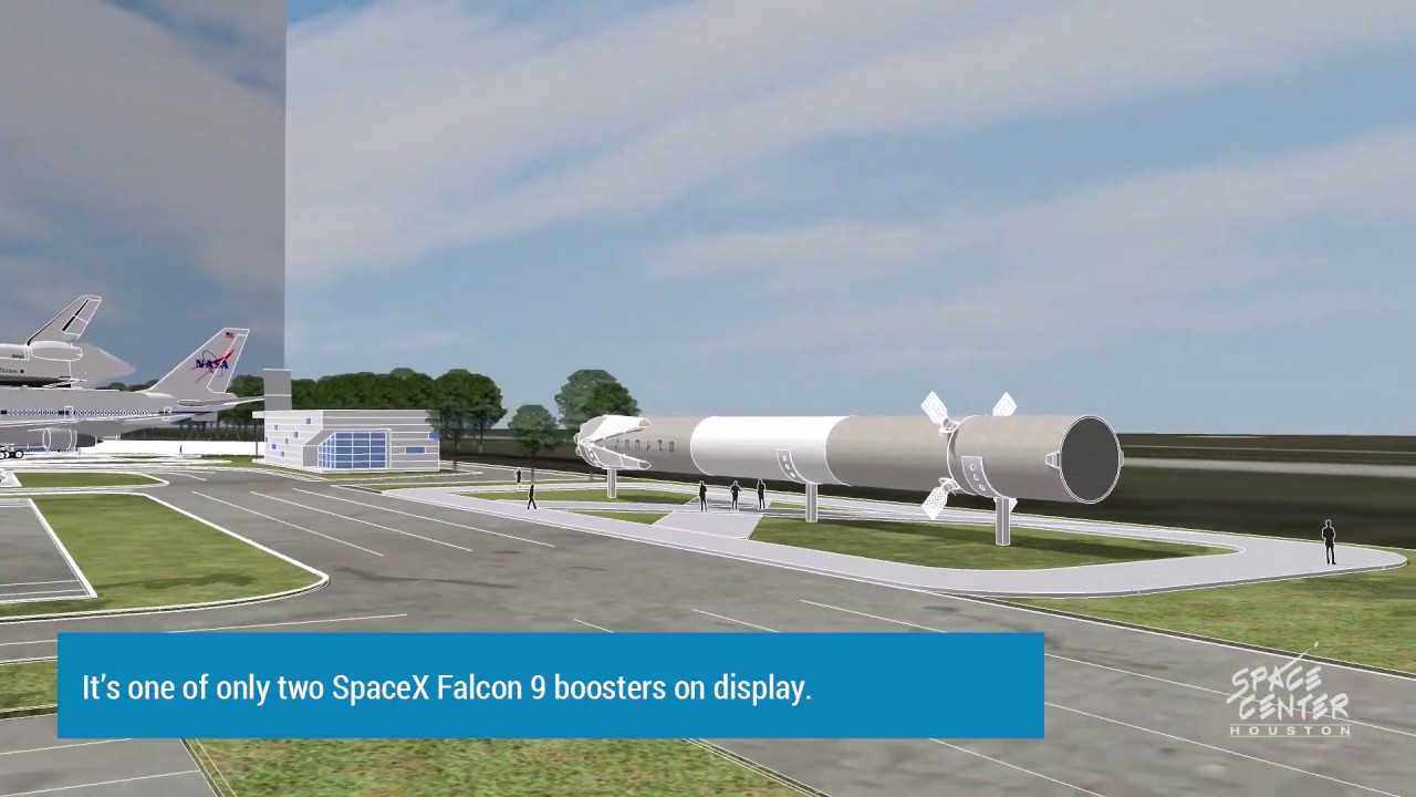 Space Center Houston: SpaceX Falcon 9 rocket stage