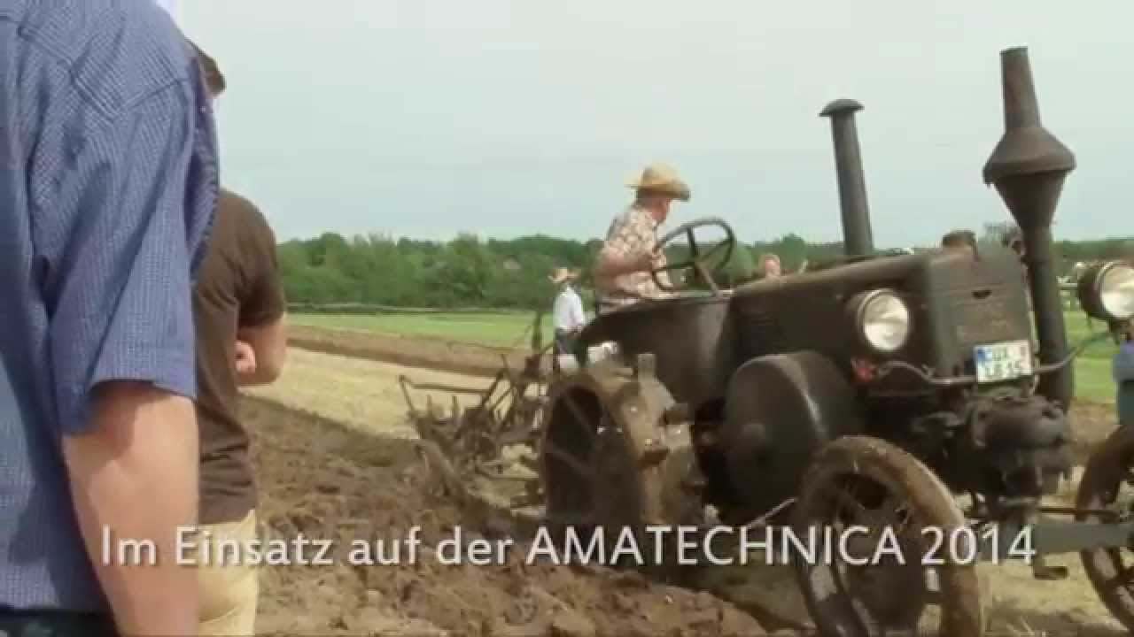 AMAZONE - Lanz Bulldog с плугом Sacks