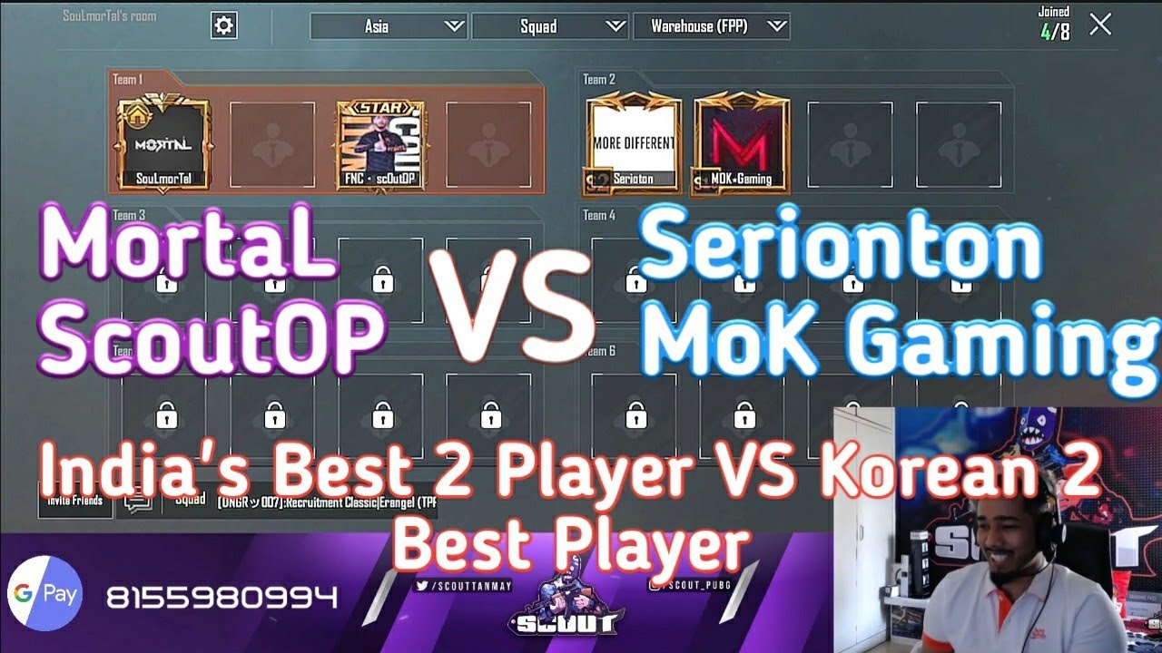 MortaL And ScoutOP vs Athena And Mok Gaming | 2 vs 2 TDM Intense Fight