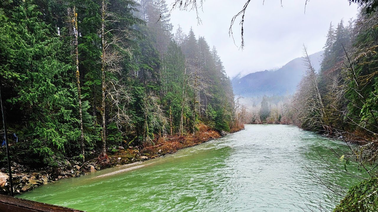 Middle Fork Snoqualmie Trailhead on a Rainy Day 