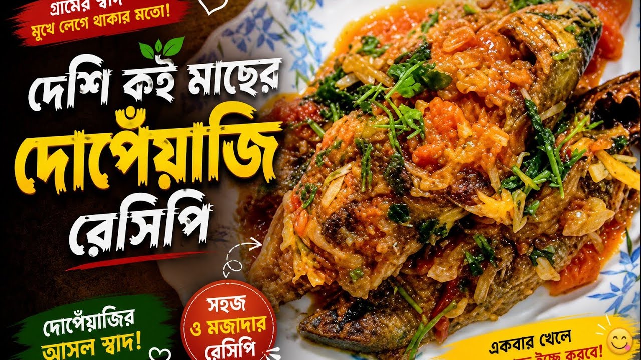 সেই স্বাদের দেশি কই মাছের দোপেয়াজি রেসিপি// কই মাছ ভুনা রেসিপি।।Chatgaiya Apa
