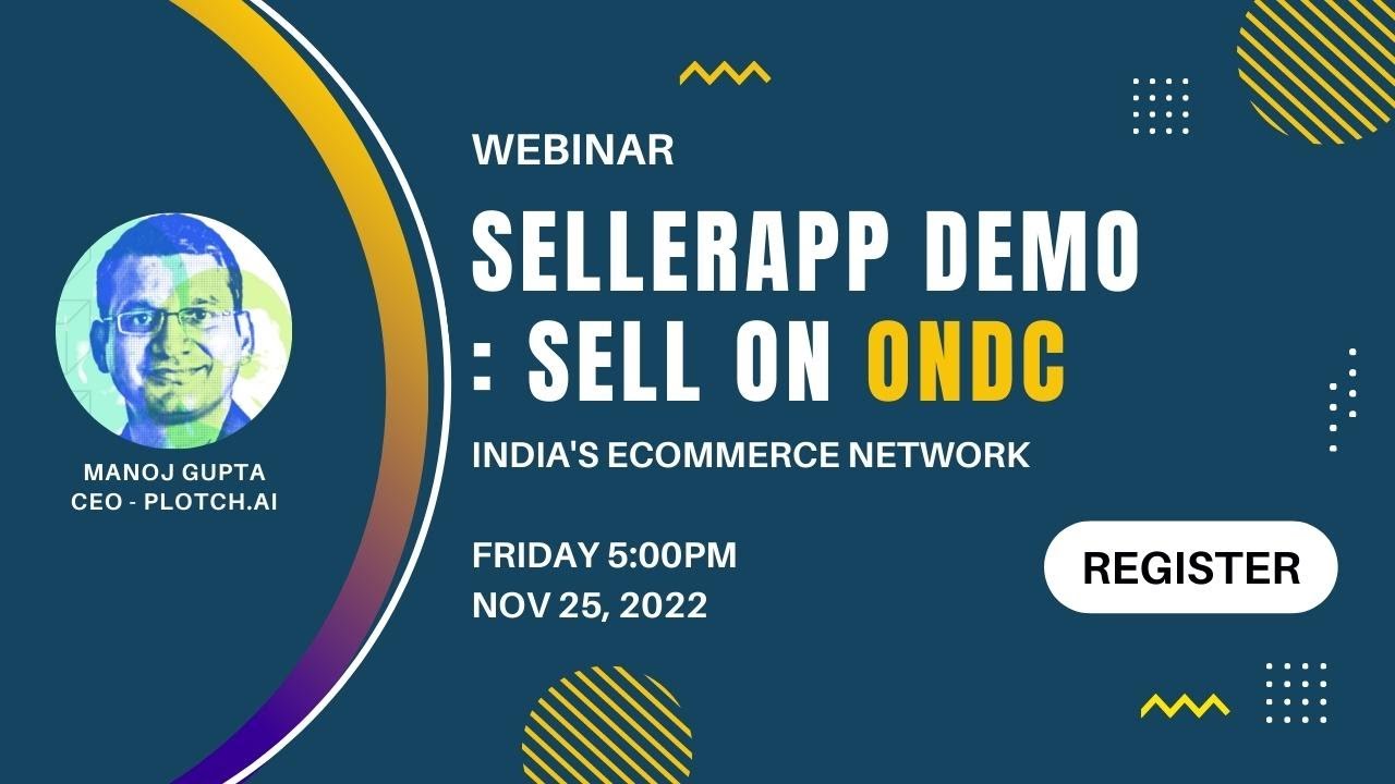 Live Sellerapp Demo : Sell on ONDC