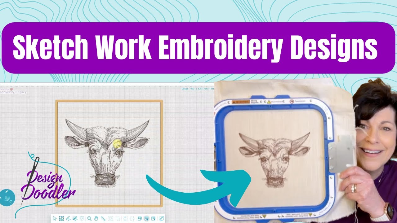 How to Easily Create Sketch Style Embroidery Designs - Design Doodler Software