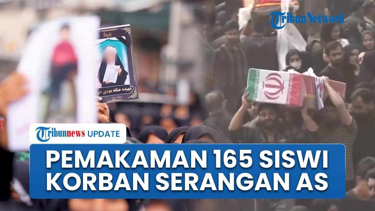 Tangis Ribuan Warga Iran saat Hadiri Pemakaman Massal 165 Siswi Korban Serangan AS-Israel