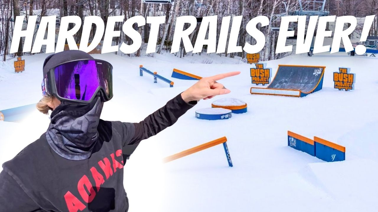 Pro Skier Battles the Most INSANE Rail Park in North America