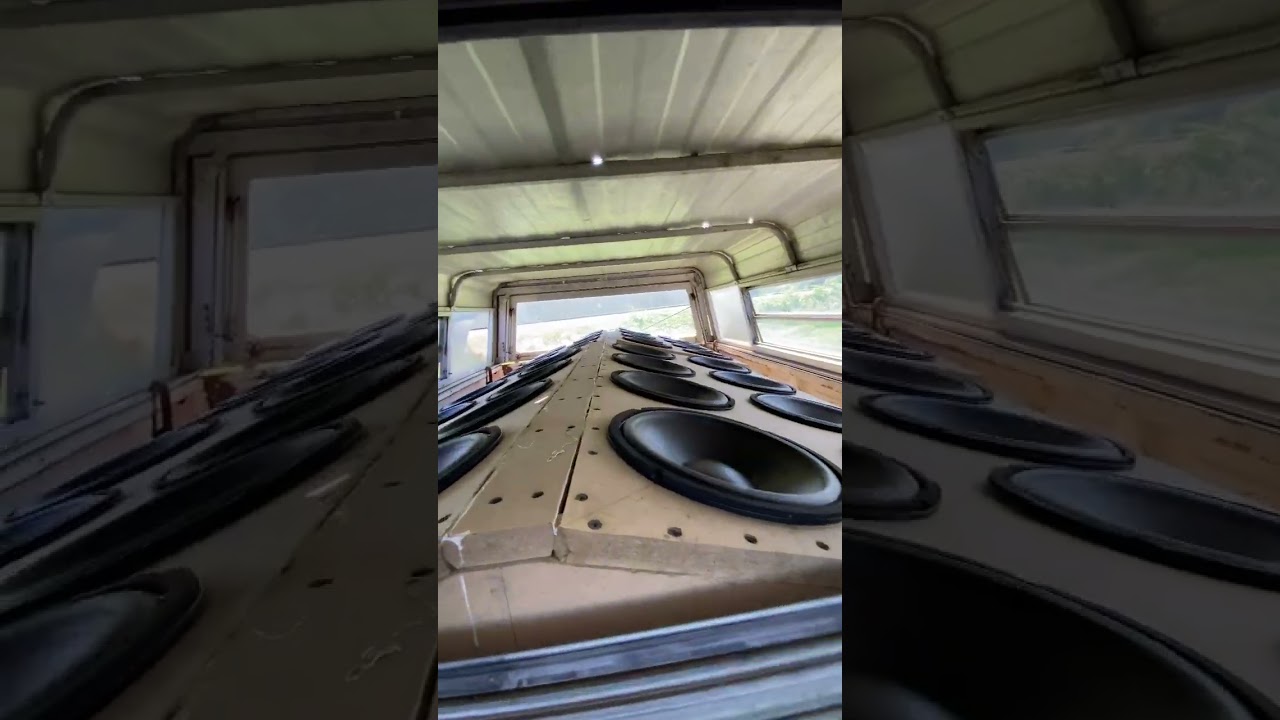 32 10&rsquo;s in a F100 #spl #bass #subwoofer #custom #speaker #audio #sound