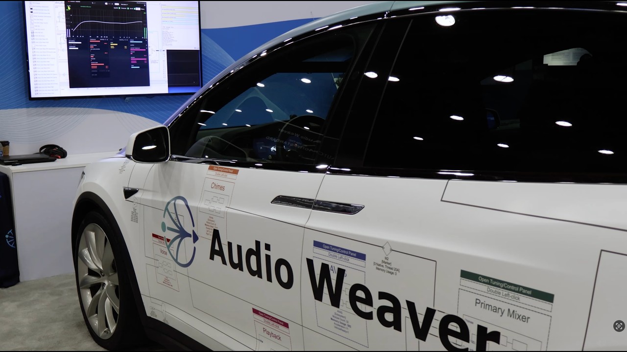 AES Show Floor Audio Weaver Car