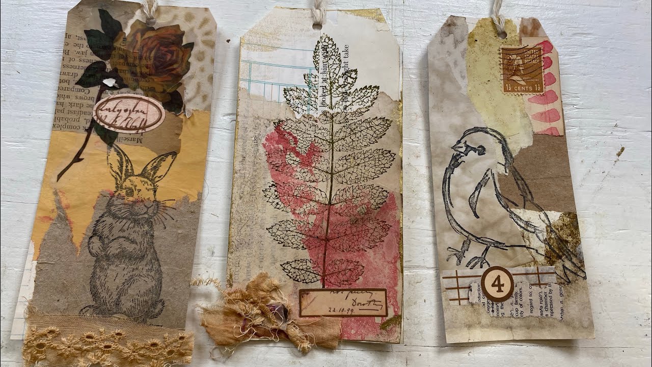 #the100dayproject2026 Day 5 - How to make collage tags #roxycreations