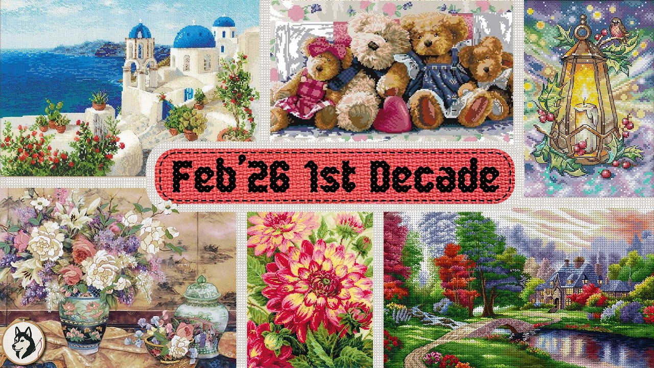 [Flosstube #12]☃️❄️First 10 Days of February | 2026 Stitching Plans