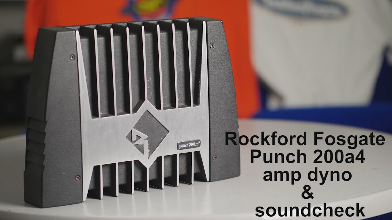 Rockford Fosgate Punch 200a4 amp dyno run 4 channel oldschool car audio amplifier power test 1 Ohm !