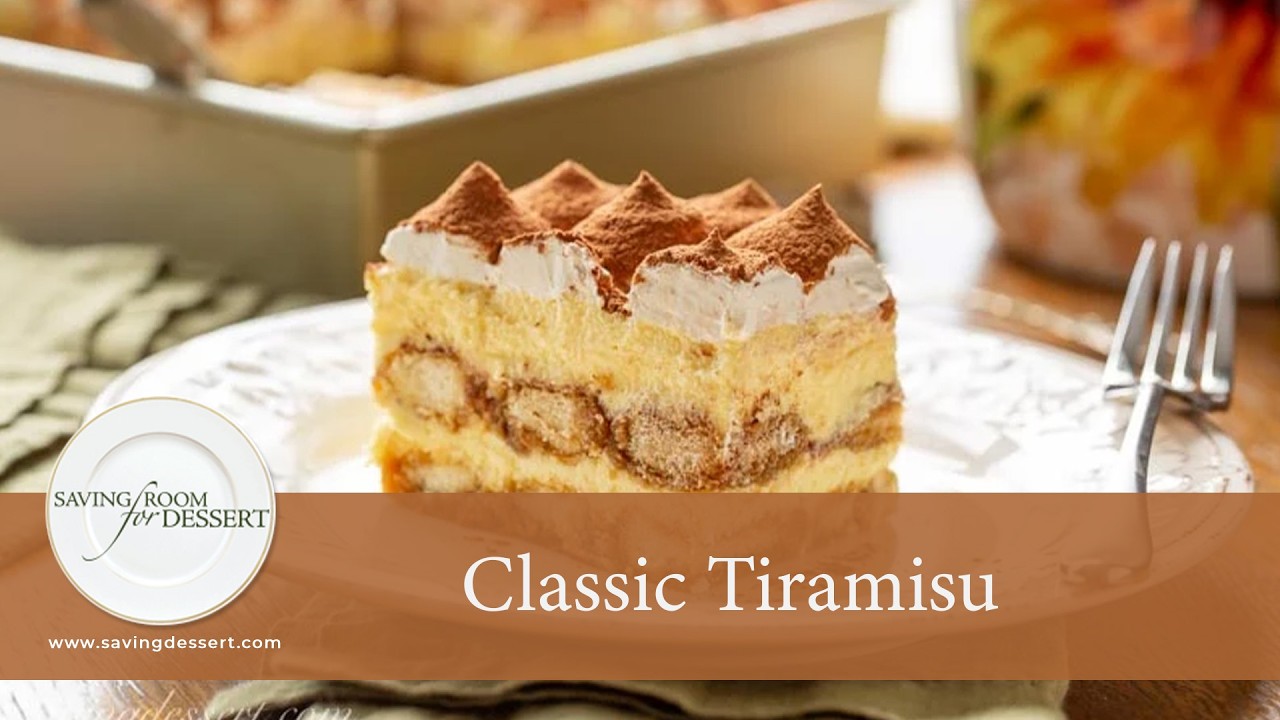 Classic Tiramisu made with just a few ingredients and plenty of pick-me-up attitude