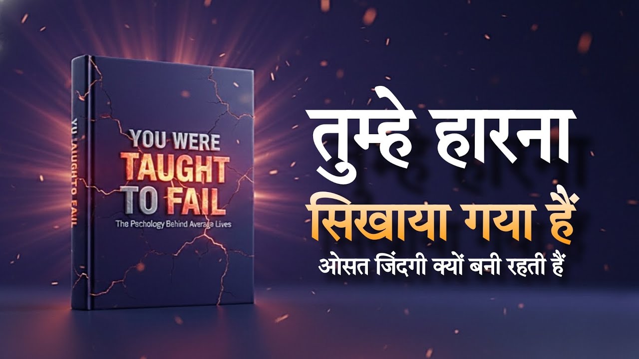 You Were Taught to Fail 🤯 | The Psychology Behind Average Lives | Hindi Audiobook