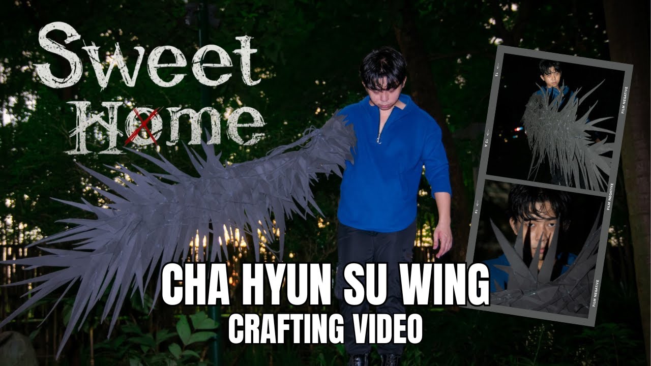 Making Process of Cha Hyun Su's Wing from Sweet Home (Cosplay Craft)