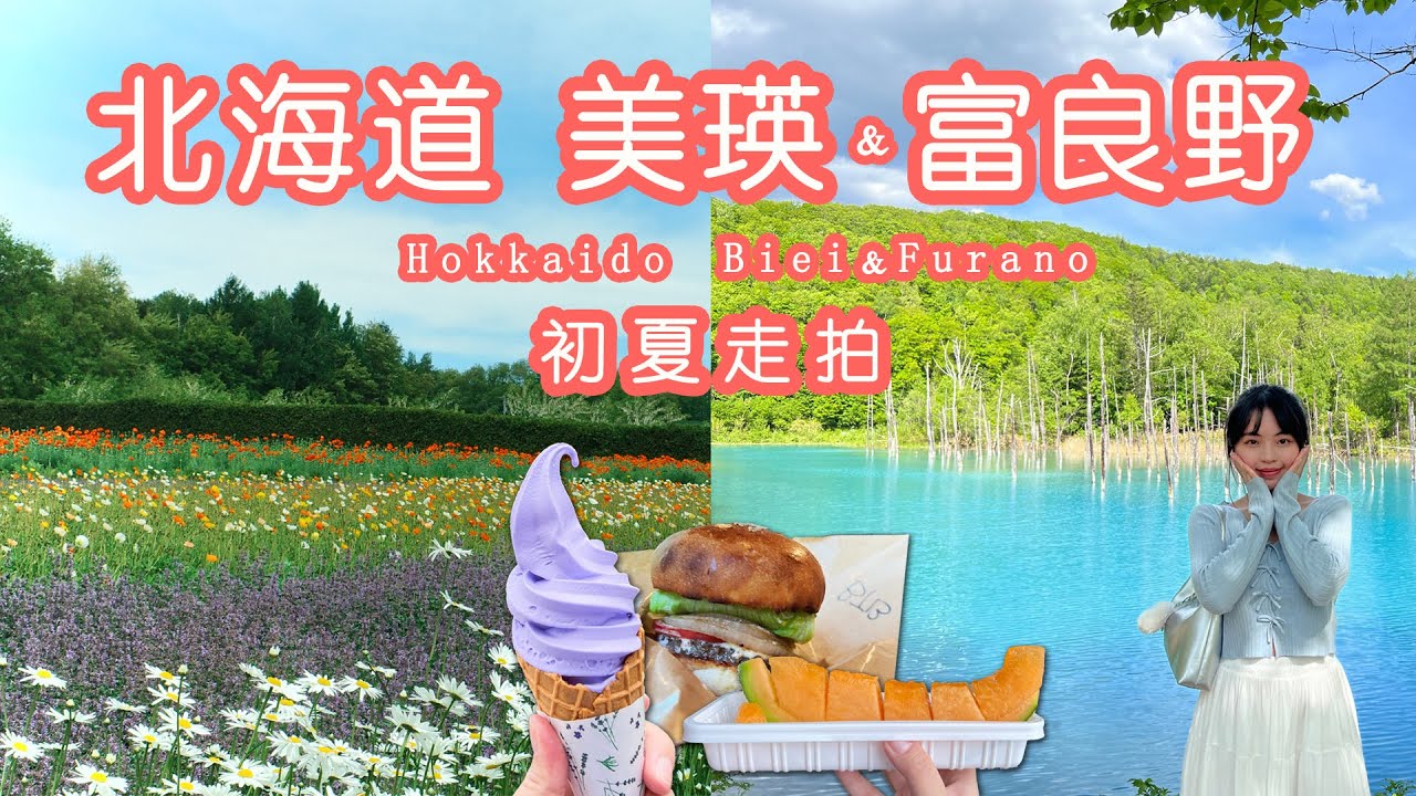 【富良野、美瑛 】初夏 北海道自駕遊|| 來早了！花都沒開好？｜超現實羊駝｜獨一無二的「青池藍」｜四季彩之丘｜白鬚瀑布｜富田農場