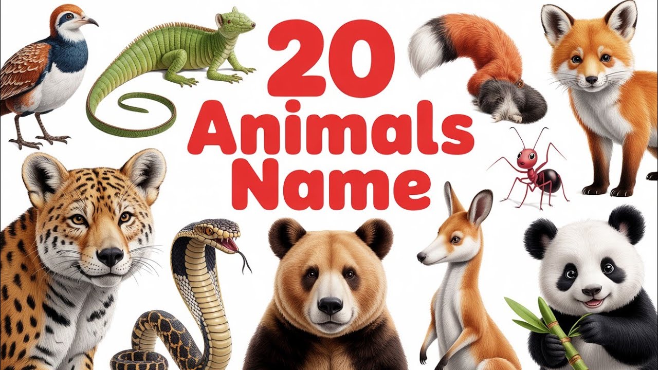A to Z Animals Name in English | Animals Sound with Pictures | Kids Learning Video 