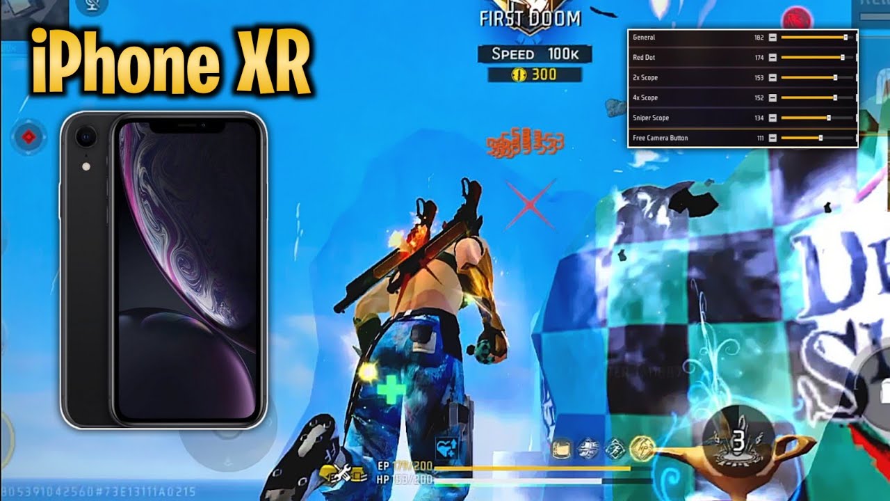 Best Settings 🔥 iPhone Xr Free fire Sensitivity Setting | iPhone Xr Free fire Headshot Setting 