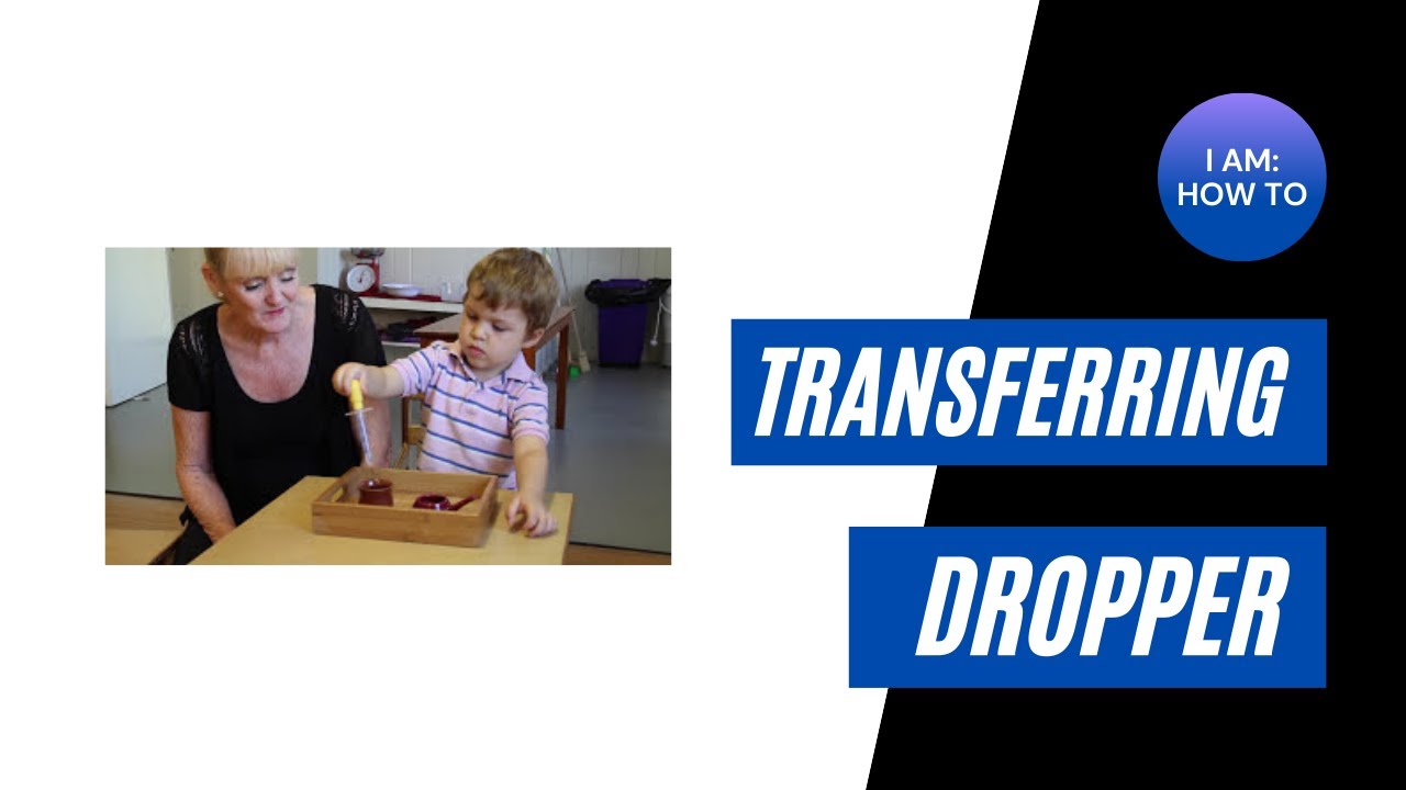 Transferring Water with Dropper - Practical Life - 0 to 3 - I AM Montessori
