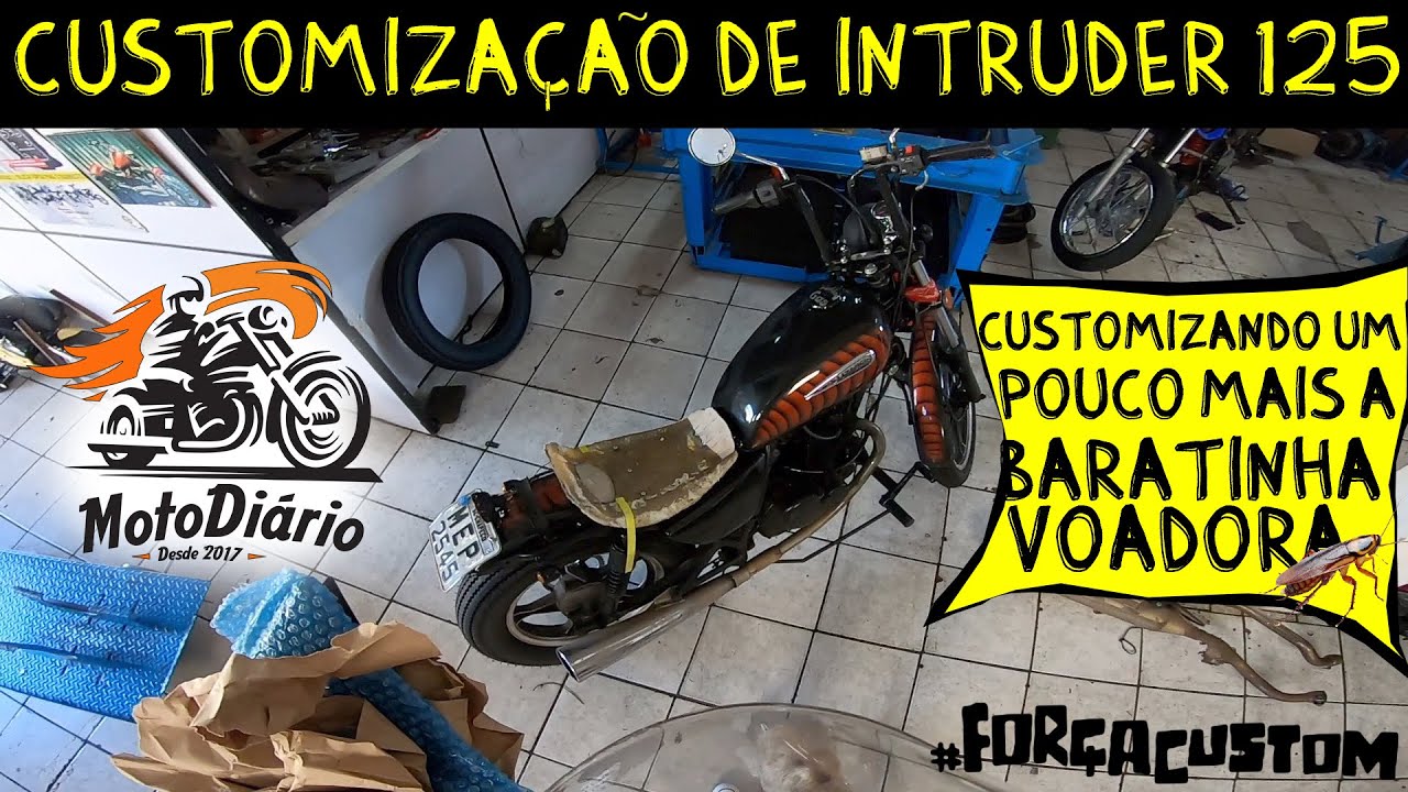 CUSTOMIZA&Ccedil;&Atilde;O DE INTRUDER 125: Customizando um pouco mais a BARATINHA Voadora.