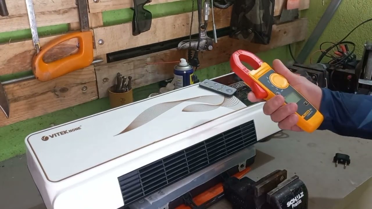 Mostra e instalação do aquecedor de parede importado VITEK none 220v